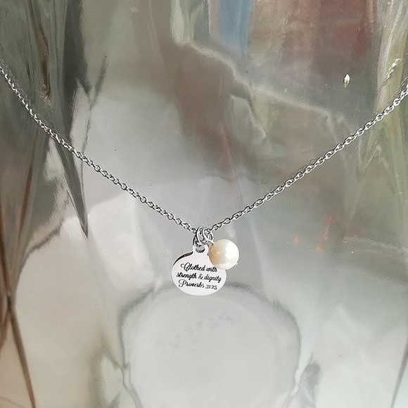 Christian Bible Verse Scripture Necklace - Picture 4 of 4